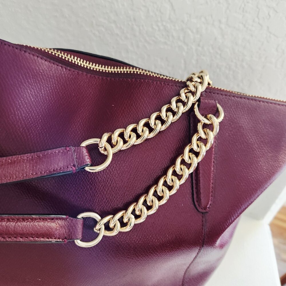 Like New Coach Ava Genuine Leather Handbag Tote Purse - Picture 6 of 12